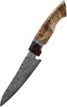 HARAHU Дамаски кухненски нож YU-37463 - Utility / Кафяв KP37463