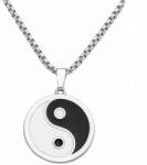 HARAHU Колие EA-33478 Yin Yang - Бял / Черен KP33478