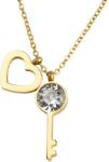 HARAHU Колие Heart Key - Златна KP21068