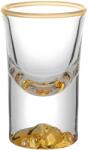 HARAHU Кристална чашка за ракия LU-35406 - Златен / 15ml KP35406
