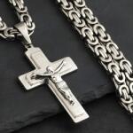 HARAHU Мъжко колие re-32528 - Сребърен / 60см kp32528