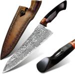 HARAHU Дамаски кухненски нож harahu sa-26708 - Черен kp26708