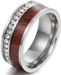 HARAHU Пръстен TR-17017 - Сребристо / Кафяво / 57mm KP17017
