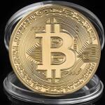 HARAHU Монета Bitcoin - Златна KP3144
