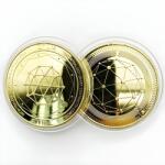 HARAHU Монета Qtum - Златна KP13403