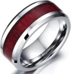 HARAHU Пръстен GA-32430 - Сребърен / Кафяв / 57mm KP32430