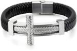 HARAHU Гривна Big Cross - Черна / Сребриста KP32504