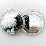 HARAHU Монета Qtum - Сребърна KP13402