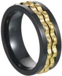 HARAHU Пръстен IK-32052 - Черен / Златен / 57mm KP32052