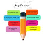Eosette Sticker pentru Sali de Clasa - Regulile clasei