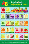 Eosette Stickere Alfabet Legume si Fructe - 60x90 cm