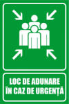 Eosette Panou Loc de Adunare in caz de Urgenta - 20x30 cm