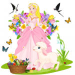 Eosette Sticker educativ - Zana Primavara - 125x125 cm