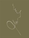 Eosette Couple Line Art Print - eosette - 65,00 RON