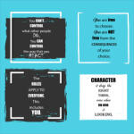 Eosette Sticker scoli, Quotes - 125x125 cm