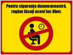 Eosette Autocolant Preventie COVID - Lasati loc liber - 20x15 cm