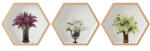Eosette Sticker Liliac 3D - Nise Hexagon Lemn