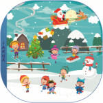 Eosette Sticker educativ - Peisaj de Iarna si Copii - eosette - 170,00 RON