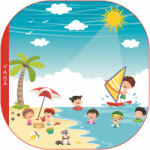 Eosette Sticker educativ - Peisaj de Vara si Copii - eosette - 170,00 RON