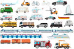 Eosette Stickere Mijloace de Transport - 60x90 cm