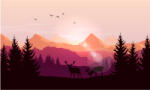 Eosette Fototapet Sunset Forest - eosette - 455,00 RON