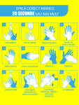 Eosette Stickere Preventie Coronavirus - Spalati Mainile Corect - 30x40 cm