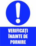 Eosette Panou Verificati Inainte de Pornire - 20x30 cm