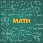 Eosette Sticker decorativ scoli, Matematica - 125x125 cm
