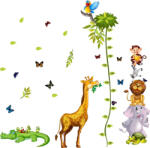 Eosette Sticker Grafic de crestere cu animale si fluturi - 250x170 cm