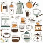Eosette Sticker bucatarie - Cafea - 60x60 cm