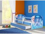 HomeSweet Pat copii cu sertar si saltea Frozen Elsa si protectie anticadere