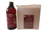 woodworker Kit intretinere mobilier lemn masiv, Prep’N Shine-Pure Teak Oil & Hand Pad’s Non Abrasive, alb, 500 ml, interior, exterior, woodworker (Te-Hp-A-05)