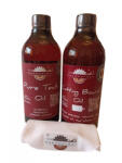woodworker Pachet intretinere lemn masiv, interior, exterior, Dual Pack, Pure Teak Oil, Cutting Board Oil, laveta bumbac, 500ml/500ml, woodworker (Dual Te-CtO-L-05)