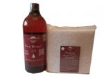 woodworker Kit intretinere mobilier lemn masiv, Prep’N Shine-Pure Breed Oil & Hand Pad’s Non Abraziv alb 1000 ml, food-safe, non toxic, woodworker (Br-Hp-A-01)