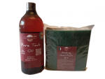 woodworker Kit intretinere mobilier lemn masiv, Prep’N Shine-Pure Teak Oil & Hand Pad’s Mix Abrasive, alb, negru, verde, 1000 ml, interior, exterior, woodworker (Te-Hp-Mx-01)