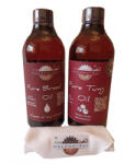 woodworker Pachet intretinere lemn masiv, Dual Pack Pure Breed Oil, Pure Tung Oil, laveta bumbac, food-safe, 500ml/500ml, woodworker (Dual Br-Tu-L-05)