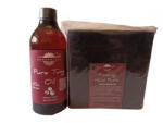 woodworker Kit intretinere mobilier lemn masiv, Prep’N Shine-Pure Tung Oil & Hand Pad’s Hard Abrasive negru, 500 ml, food-safe, non toxic, woodworker (Tu-Hp-N-05)