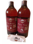 woodworker Pachet intretinere lemn masiv, Dual Pack, Pure Breed Oil, Pure Tung Oil, laveta bumbac, food-safe, 1000ml/1000ml, woodworker (Dual Br-Tu-L-1)