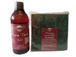 woodworker Kit intretinere mobilier lemn masiv, Prep’N Shine-Pure Teak Oil & Hand Pad’s Medium Abrasive, verde, 500 ml, interior, exterior, woodworker (Te-Hp-V-05)
