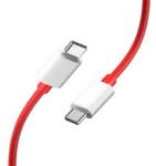 OnePlus WARP adatkábel (Type-C - Type-C, gyorstöltő, 150cm, törésgátló) PIROS