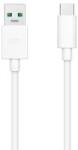 OPPO VOOC adatkábel (USB - Type-C, 65W, gyorstöltő, 100cm) FEHÉR
