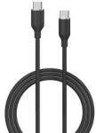 DEVIA JELLY adatkábel (Type-C - Type-C, 60W, gyorstöltő, 120cm) FEKETE
