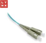 LYNX CS Cablu patch duplex LYNX MM, OM3, SC/SC, 50/125m, 5m (LX-DPX-SC/SC-OM3-5)