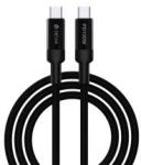 DEVIA EXTREME adatkábel (Type-C - Type-C, 100W, PD gyorstöltő, 150cm, törésgátló) FEKETE
