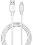 DEVIA JELLY adatkábel (USB -Type-C, 2.4A, gyorstöltő, 120cm) FEHÉR