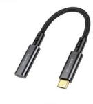 Awei adapter kábel (Type-C aljzat - Type-C, 15cm) FEKETE