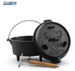 Heinner Ceun fonta pura Heinner HR-ZVC-TC4 + Capac, 25 cm, 4 L (Negru) (HR-ZVC-TC4) Ceaun