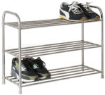 TEMPO KONDELA 3-részes cipősszekrény, rozsdamentes acél, NILS (233721)