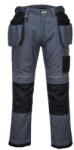 Portwest T602 PW3 lengőzsebes munkanadrág szürke-fekete (T602ZBR48)