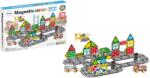 Mamido Set de construcție magnetic oraș 70 piese City Road Jucarii de constructii magnetice